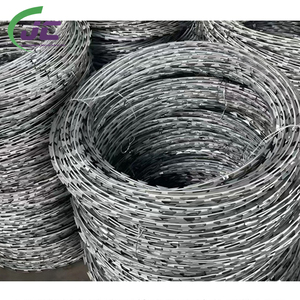 Nóng bán 6ft 7ft 8ft dao cạo dây thép gai mạ kẽm nóng chống gỉ bằng chứng 10 m mỗi cuộn cho hàng rào an ninh - Product Image 1