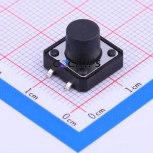 TSA123G90-250 Tactile Switch SMD Switch Single Pole Single Throw Round Button 2.5N Vertical Mount - Product Image 1