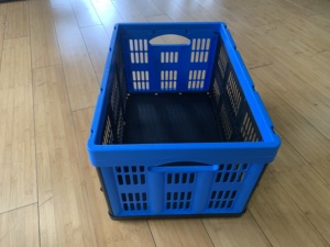 塑料水果篮安排空蔬菜折叠篮板条箱存放 - Product Image 4