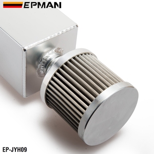 ถังดักไอน้ำมัน EPMAN Universal 1 ลิตร ทำจากอะลูมิเนียม พร้อมตัวกรองระบายอากาศและก๊อกระบายน้ำ ถังน้ำมันไหลเวียนสูง รุ่น EP-JYH09 - Product Image 3