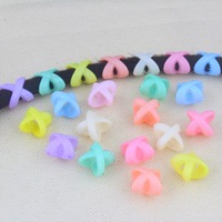 1BagGirl Perles tressées en acrylique en forme de cœur à grand trou pour tresses et perruques africaines