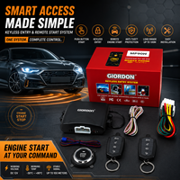 Sistema de Entrada sin Llave para Automóvil OEM MP900 con Encendido por Botón, Arranque Remoto y Dos Controles Remotos de 12V