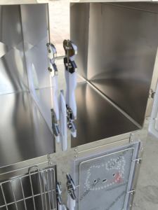 <span class=keywords><strong>Cage</strong></span> pour animaux de compagnie en acier inoxydable à trois étages, épaisse, sécurisée, réutilisable, pour chats et chiens - Product Image 5