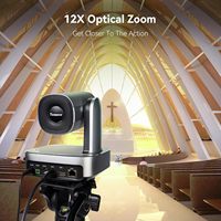 Cámara y controlador Tenveo NDI PTZ 2 uds VL12U 4K PTZ cámara de conferencia 12X Zoom AI seguimiento automático + controlador de Joystick KB300PRO