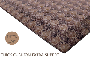 Tappetino Antifatica Sheepmats <span class=keywords><strong>Rosso</strong></span> Floreale Lungo di Lusso in PU, Set <span class=keywords><strong>da</strong></span> 2 Pezzi, Stile Bohemien, Antiscivolo, per Scrivania e <span class=keywords><strong>Cucina</strong></span>, Spessore 1 Pollice - Product Image 3