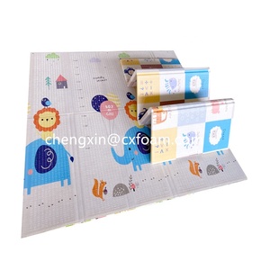 Tappetino da <span class=keywords><strong>Gioco</strong></span> Pieghevole a Doppia Faccia in <span class=keywords><strong>Schiuma</strong></span> XPE per Bambini, <span class=keywords><strong>Tappeto</strong></span> Educativo per Gattonare - Product Image 2