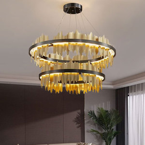 Luces <span class=keywords><strong>colgantes</strong></span> LED simples y modernas <span class=keywords><strong>para</strong></span> dormitorio, comedor, bar, candelabro de gota de agua, lámpara de escalera - Product Image 1