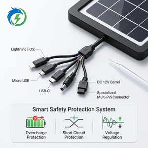 <span class=keywords><strong>Panneau</strong></span> <span class=keywords><strong>solaire</strong></span> portable 3W mini, sortie <span class=keywords><strong>USB</strong></span> 5V, petit chargeur de téléphone, énergie <span class=keywords><strong>solaire</strong></span> pour le camping en plein air et les voyages - Product Image 4