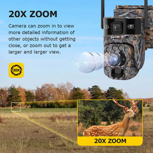 กล้องติดตามสัตว์ป่า LS VISION 6MP 4G <span class=keywords><strong>SIM</strong></span> พลังงานแสงอาทิตย์ ซูม 20 เท่า กล้องไร้สายแบบใช้แบตเตอรี่ สำหรับล่าสัตว์กลางแจ้ง กล้องติดตามสัตว์ป่า ระบบตรวจจับความเคลื่อนไหว PIR ติดตามอัตโนมัติ UBOX - Product Image 2