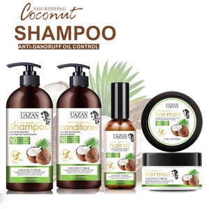 OEM/ODM aceite para el cabello de extracto de coco de queratina orgánica refrescante, Champú hidratante y suavizante de control de aceite anticaspa Natural - Product Image 3