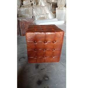 Silla de Comedor Moderna de Hierro Envejecido con Asiento de Cuero Premium, Asiento Elegante para Hogar, Bar, Restaurante y Hotel - Product Image 2