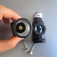 Douille E27 avec interrupteur à bascule et prise, support de lampe en bakélite, adaptateur à vis 240V pour la décoration intérieure et l'exportation