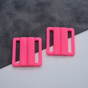 Customized Design Plastic Clasp Ring Sliders swimwear bikini bra front claps Accessories