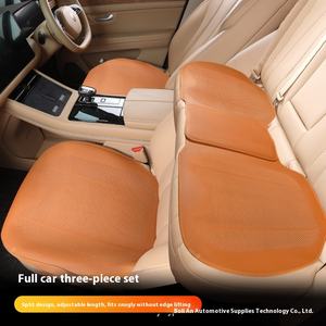 Cojín de asiento de coche de cuero de Nappa moderno para todas las estaciones transpirable cubierta de asiento fino borde de gama alta para conductor principal y pieza única trasera - Product Image 3