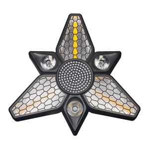 Nueva lámpara LED de ventilador de tres aspas Retro con efecto estroboscópico RGBW Qingba atmósfera luz teñido para concierto Bar escenario cuerpo de aluminio - Product Image 6