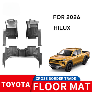Tapis de sol de voiture 5D en caoutchouc TPE écologique, imperméable et antidérapant, sur mesure en gros, 3 pièces pour Toyota Hilux 2026 - Product Image 1
