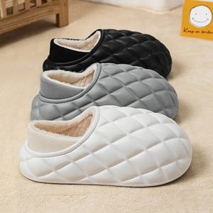 Zuecos forrados clásicos unisex para adultos con piel sintética, zapatos impermeables de Invierno para mujer, botas de nieve para el hogar, forradas con piel, cálidas - Product Image 6