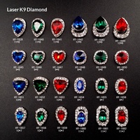 Paso Sico Nouveau style élégant Yiwu Décorations pour ongles en alliage plaqué argent avec diamants et pierres précieuses en verre rectangulaires en forme de goutte d'eau