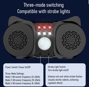 Repelente Ultrasónico de Roedores Ecológico con Sensor PIR, Control de <span class=keywords><strong>Ratones</strong></span>, Repelente de <span class=keywords><strong>Ratones</strong></span> para Interiores, 360°, 3 Modos - Product Image 6