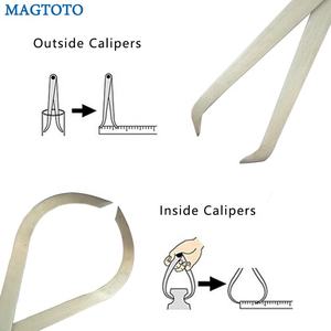 Calibrador de resorte exterior de pata plana con accesorios de cobre - Product Image 5