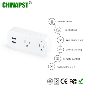 Tuya Smart <strong>WiFi</strong> US Dual Outlet Plug Smart <strong>Socket</strong> With USB Port PST-SA-P402U - Product Image 3
