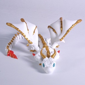 Exquisite 3d Printed Dragon with Movable Jointed Wings 3D Printed Colorful <b>PLA</b> Toothless Dragon Decoration for Kids - Product Image 4