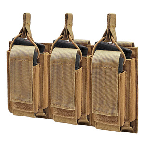 Pochette universelle en nylon étanche Triple Mag 3 emplacements Magazine accessoire de chasse de tir en plein air équipement de défense personnelle - Product Image 1