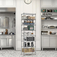 Vente en gros 5 couches 250kg Étagère de cuisine en acier inoxydable 304 à usage intensif