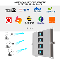 Penguat sinyal ponsel 2g 3g 4g, penguat sinyal ponsel 900 1800 2100 2600mhz