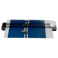 Plastifieuse de bureau 7-en-1 chaude et froide GL618 A4 avec découpeuse, perforatrice et arrondisseur de coins