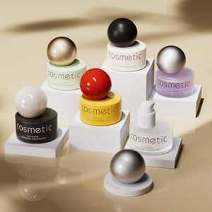 Flaconi in Vetro Premium Unici con Gradiente Opaco Viola da 30-<span class=keywords><strong>50</strong></span> ml per Lozioni Cosmetiche e Fondotinta con Tappo a Sfera Rotonda - Product Image 2