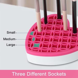 Silicone <b>Makeup</b> Brush Storage <b>Box</b> Cosmetic Organizer Pen Holder for Desk Pencil Case Sewing Tool Beauty Tool Brushes - Product Image 5