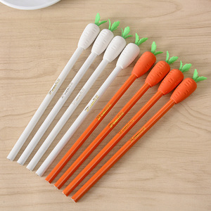 Escuela de papelería dar regalos <span class=keywords><strong>baratos</strong></span> de marketing blanco rojo zanahoria lápiz HB con goma de borrar - Product Image 1