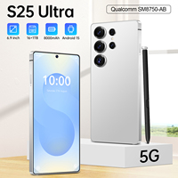 Teléfono Móvil Global Dual SIM Dual Standby S25Ultra con Sistema Android, Smartphone Inteligente 4G con Doble SIM, WiFi, GPS y Google