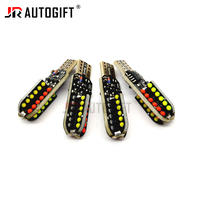 Coloré RGB W5W 194 168 T10 COB 48 puces Flash stroboscopique dégagement de voiture Wedge lampe licence lumière Multi couleur Auto indicateur ampoule