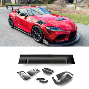 Aile en fibre de carbone sèche de style col de cygne V1X de haute qualité en gros pour Toyota GR Supra A90 A91 MK5, kit de carrosserie de spoiler arrière - Product Image 1