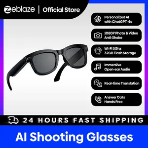 Nuevas gafas de tiro <span class=keywords><strong>Zeblaze</strong></span> AI, auriculares portátiles inteligentes, Vídeo fotográfico de alta resolución, Audio de oído abierto, IA personalizada, Wi-Fi, 5Ghz - Product Image 2