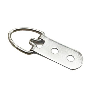 Anneau de suspension en métal à double trou pour cadre photo, couleur argent, capacité de charge 3-5 kg - Product Image 3