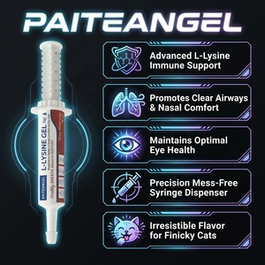 Gel <span class=keywords><strong>di</strong></span> L-Lisina OEM <span class=keywords><strong>per</strong></span> <span class=keywords><strong>Gatti</strong></span>, Integratore <span class=keywords><strong>per</strong></span> il Supporto Immunitario, Salute Respiratoria, Comfort Nasale e Oculare Felino, in Siringa - Product Image 1