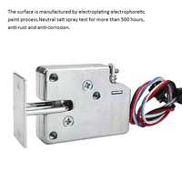 Serrures de Porte Électriques 5V/12V/24V Serrure Électronique de Contrôle d'Accès Mini Électroaimant Solénoïde Verrou Électrique pour Armoire Tiroir