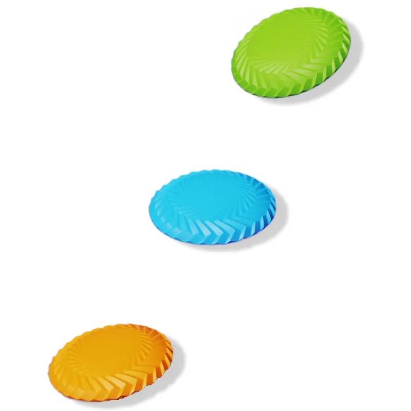 Customized Durable Pet Flying Disc Toys Floatable Water Interactive Training Dogs Toys Frisbees