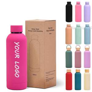 Factory Customized 16oz Vacuum Insulated Glass Beer Stein Double Wall Bamboo Lid Sublimation DIY Water <b>Bottle</b> with Straw - Product Image 1