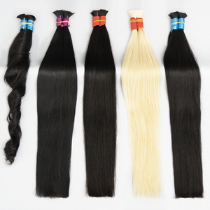 Extensiones de Cabello Humano Brasileño Virgen Natural Original Mega Hair Humano 70 cm Afro Kinky Bulk 100% Cabello Humano Virgen Crudo - Product Image 2