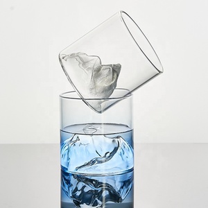 Vaso de Agua de Vidrio de Borosilicato de Diseño Novedoso 2026, Resistente a Altas Temperaturas, Vaso Japonés Guanshan, Vaso <span class=keywords><strong>Fujiyama</strong></span>, Jarra de Whisky de Vidrio - Product Image 6