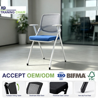 Chaise de formation moderne et durable avec tableau d'écriture pliable et mobile pour salle de classe, amphithéâtre, hôpital, bureau, conférence