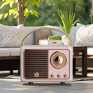Retro <span class=keywords><strong>Mini</strong></span> Xách Tay Cho Bluetooth Loa Âm Thanh Máy Nghe Nhạc Cho Nhà Theatre Và Các Hoạt Động Ngoài Trời Với Bộ Nhớ Thẻ Tương Thích - Product Image 3