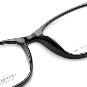 Lunettes de vue carrées grises à monture complète 70013 unisexe avec protection anti-UV - Product Image 3