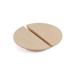 Half Moon Solid Wood Handle Semi Circle Style Handle for Door Openning