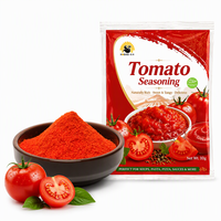 Poudre d'assaisonnement tomate douce et acidulée certifiée Halal, sachet de 10g, pour soupes et pâtes, fournisseur en gros OEM
