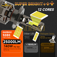Phares LED de voiture puissants et très lumineux 500w 400w 100000lm Lumen 9007 pour BMW E46 X6 F10 Ford Focus St 2016 Camry 2010